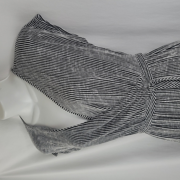 Caution to the Wind stripe black and white dress sz Small - Picture 2 of 11